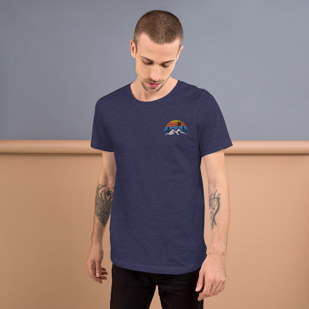 Embroidered Mountain Goose Tee - The Grateful Goose