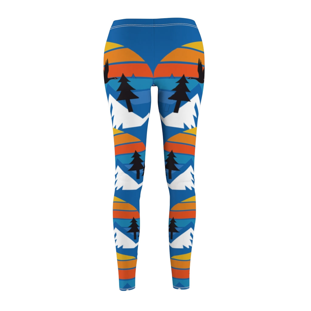 Mountain Goose Design Leggings - The Grateful Goose