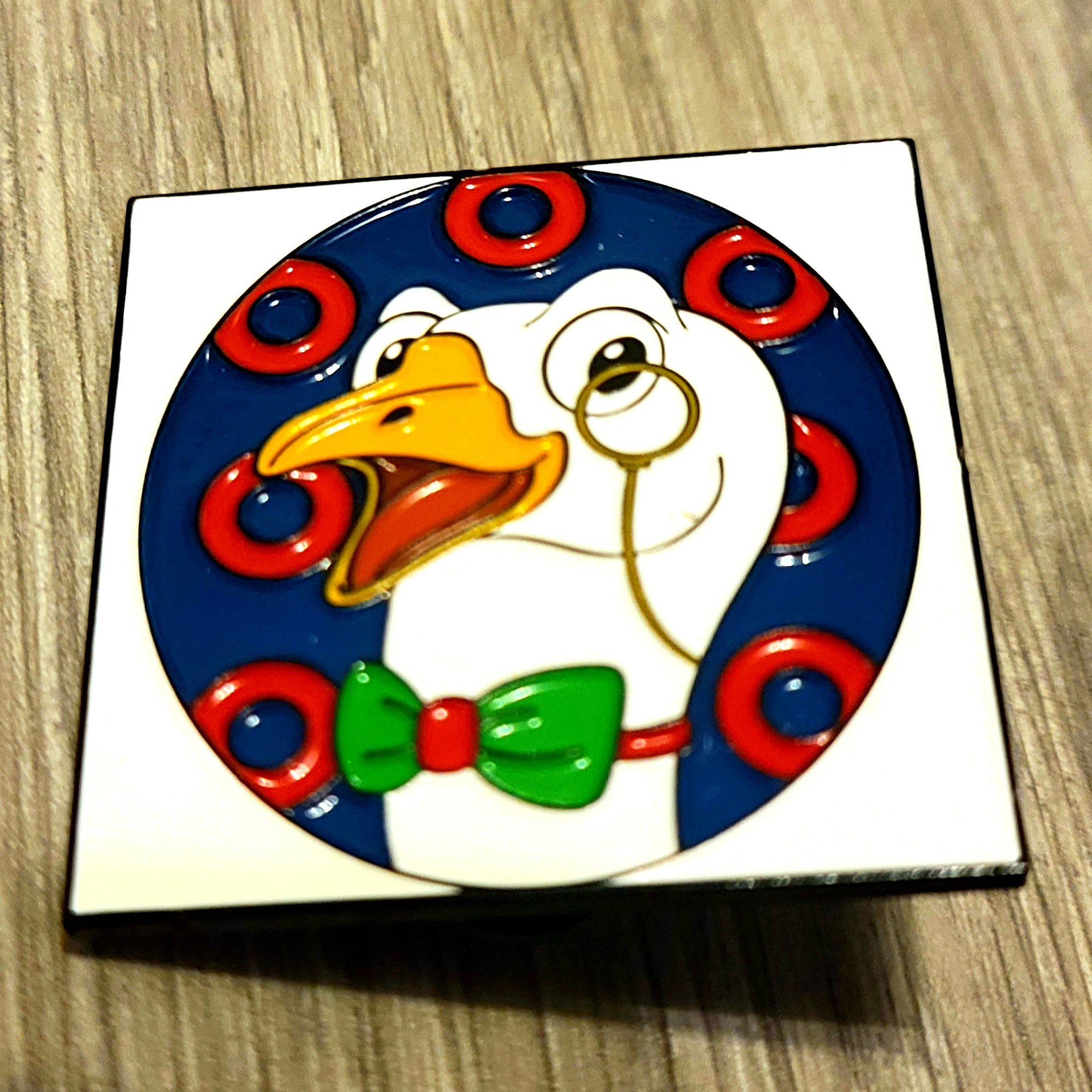 Portrait of the Monacled Goose Enamel Pins - The Grateful Goose