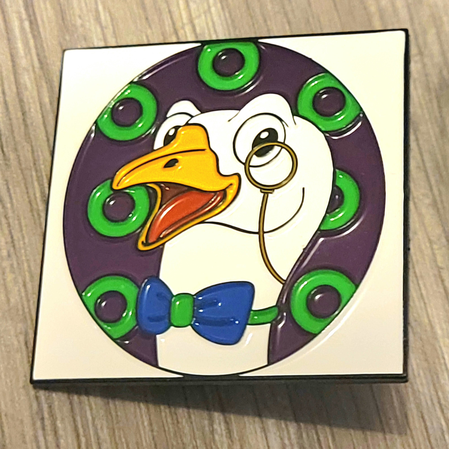 Portrait of the Monacled Goose Enamel Pins - The Grateful Goose