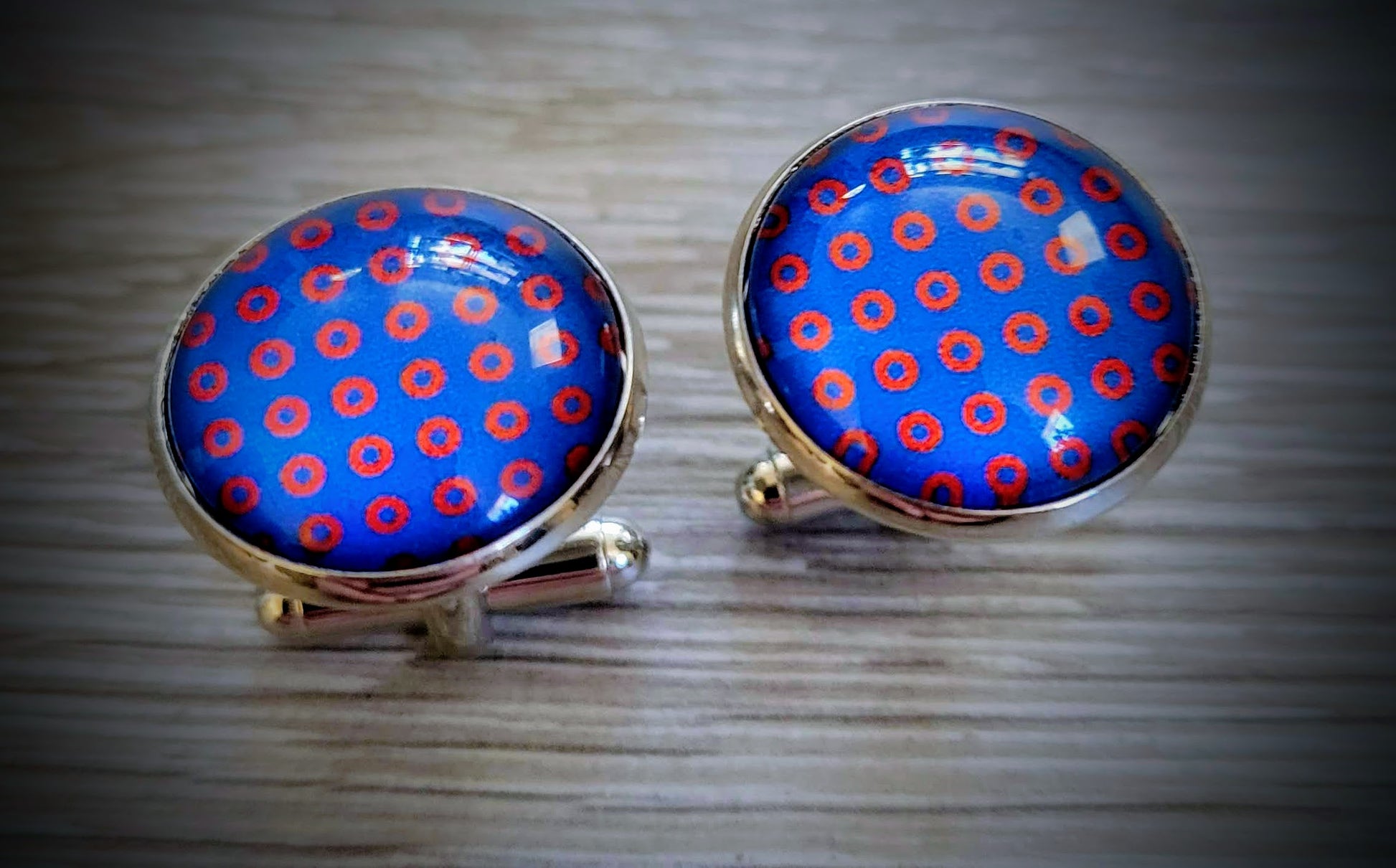 Donut Cufflinks - The Grateful Goose