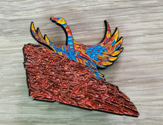 Red Rocks Enamel Pin - The Grateful Goose