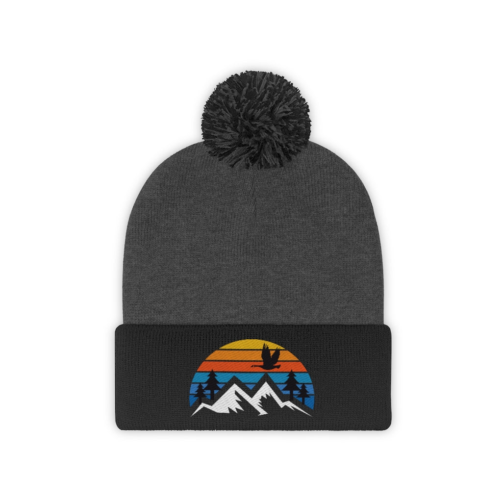 Mountain Goose Pom Pom Beanie - The Grateful Goose