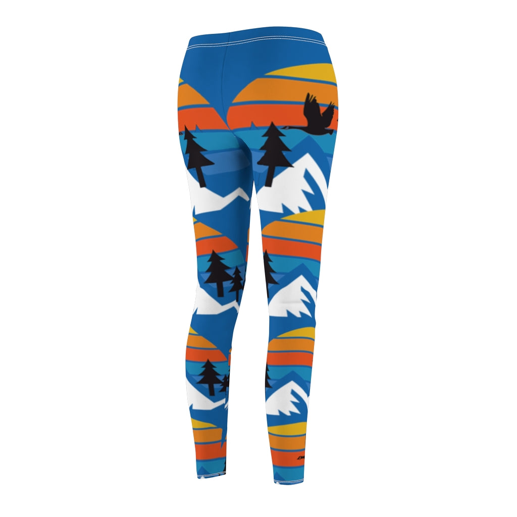 Mountain Goose Design Leggings - The Grateful Goose