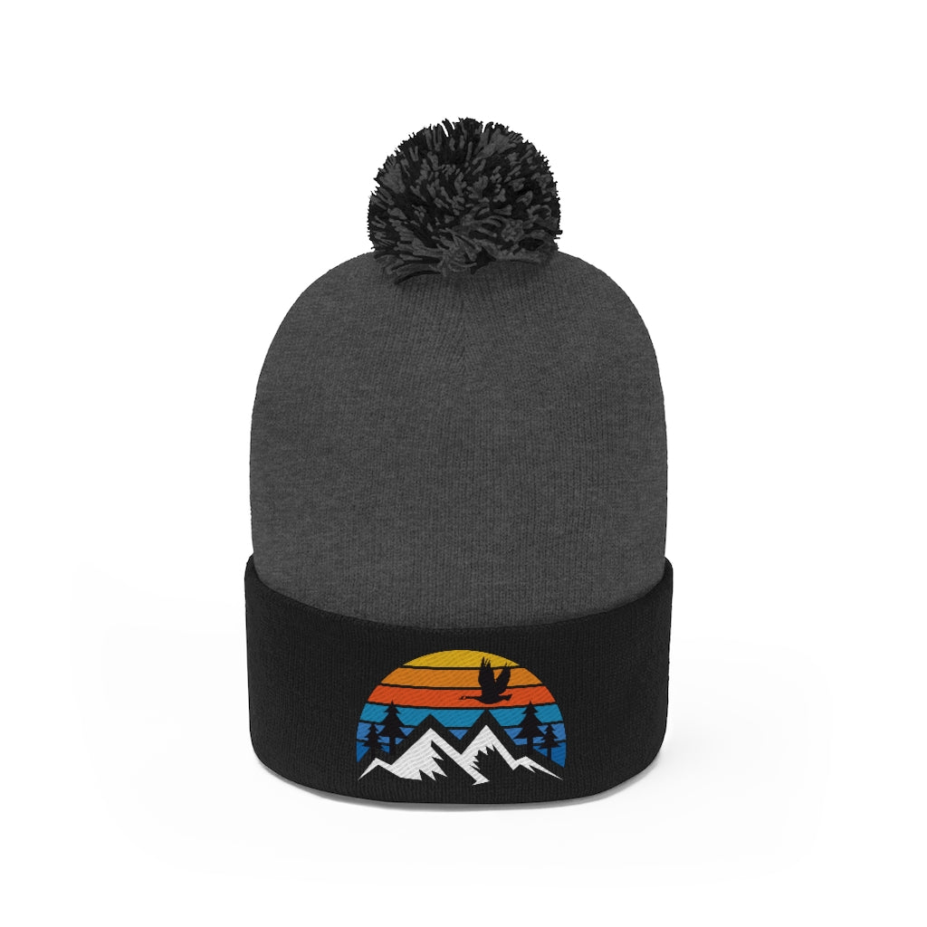 Mountain Goose Pom Pom Beanie - The Grateful Goose