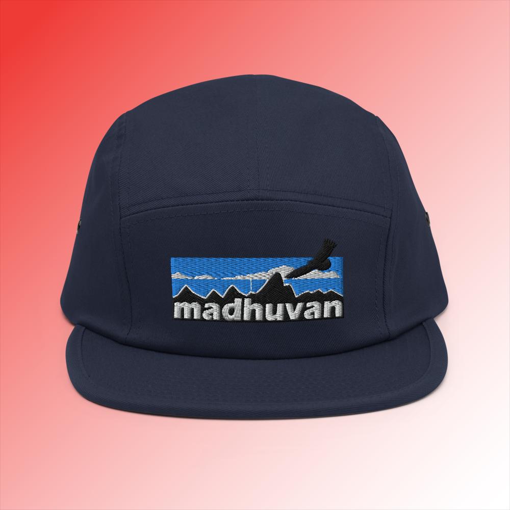 Madhuvan Embroidered Five Panel Cap - The Grateful Goose