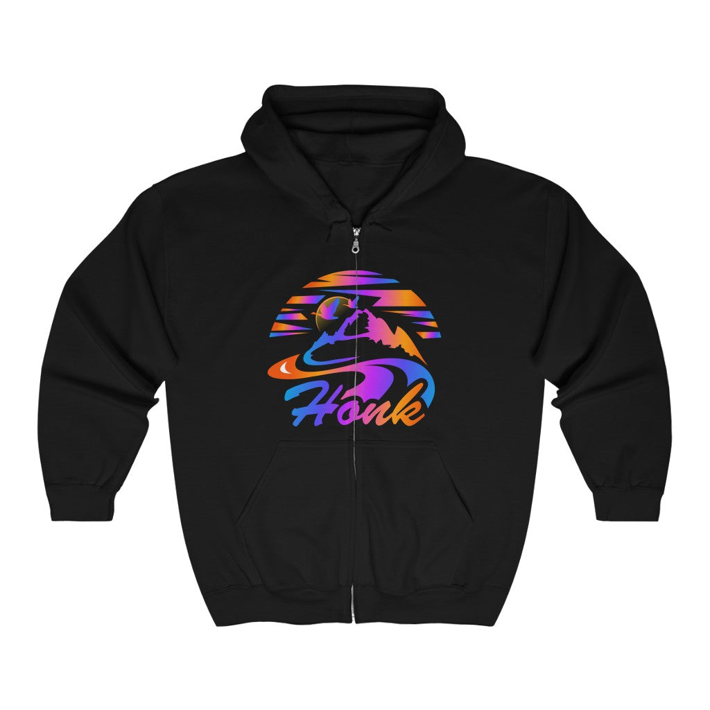 Honk! Heavy Blend Full Zip Hoodie - The Grateful Goose