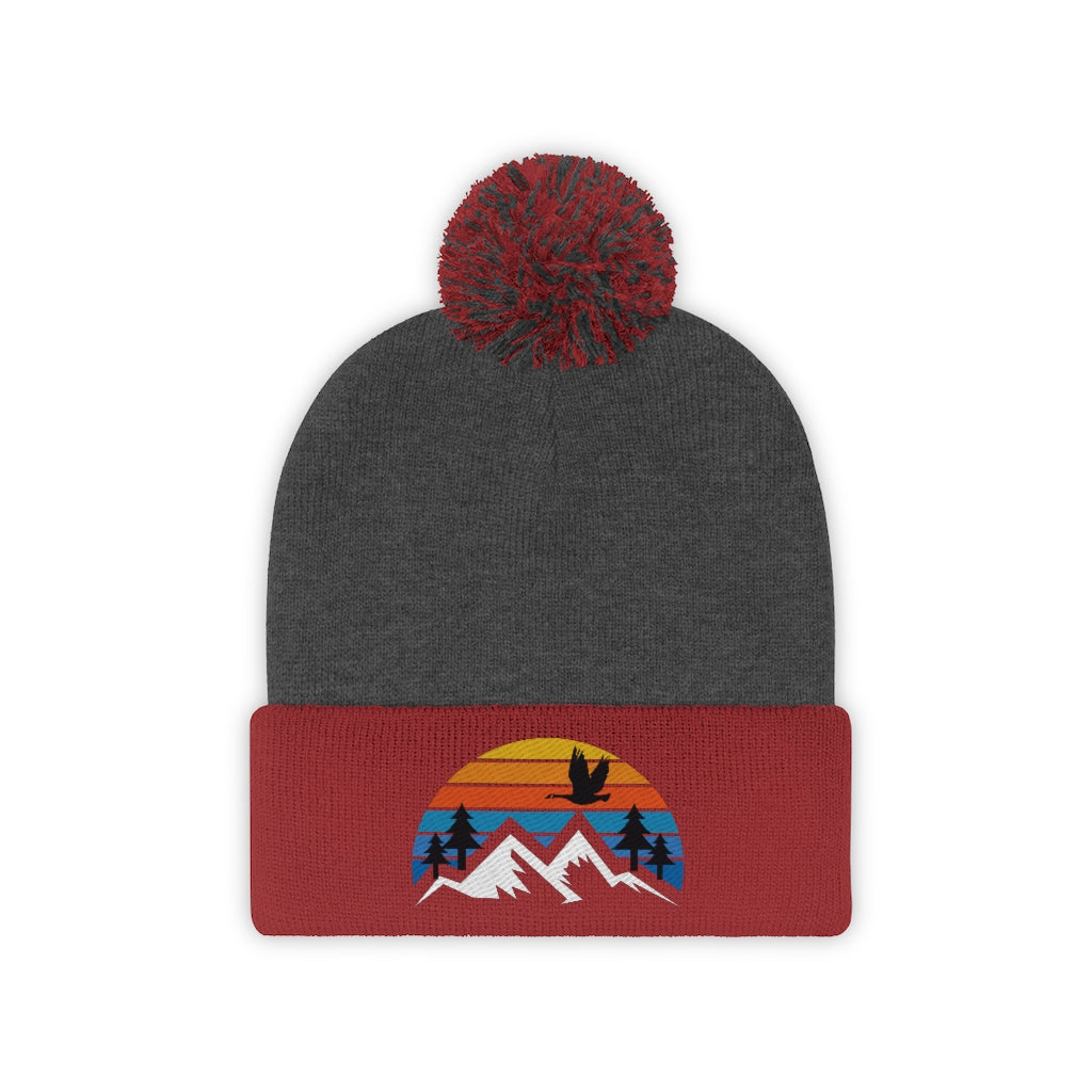 Mountain Goose Pom Pom Beanie - The Grateful Goose