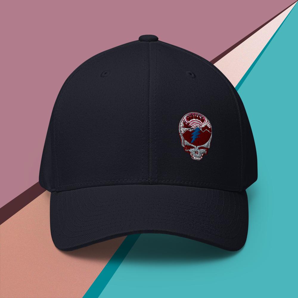 Stealie Flexfit Closed Back Hat - The Grateful Goose