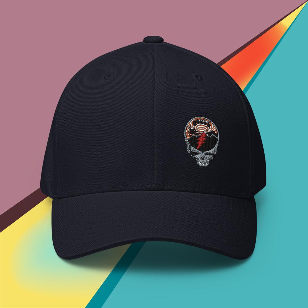 Stealie 2.0 Flexfit Closed Back Hat - The Grateful Goose