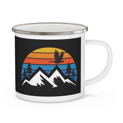 Enamel Camping Mug, Colorful Honk and Mountain Goose 2.0 - The Grateful Goose