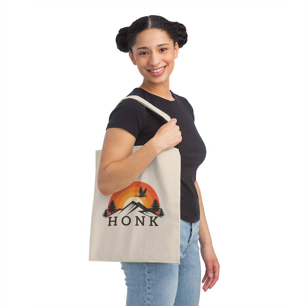 Honk Canvas Tote Bag - The Grateful Goose