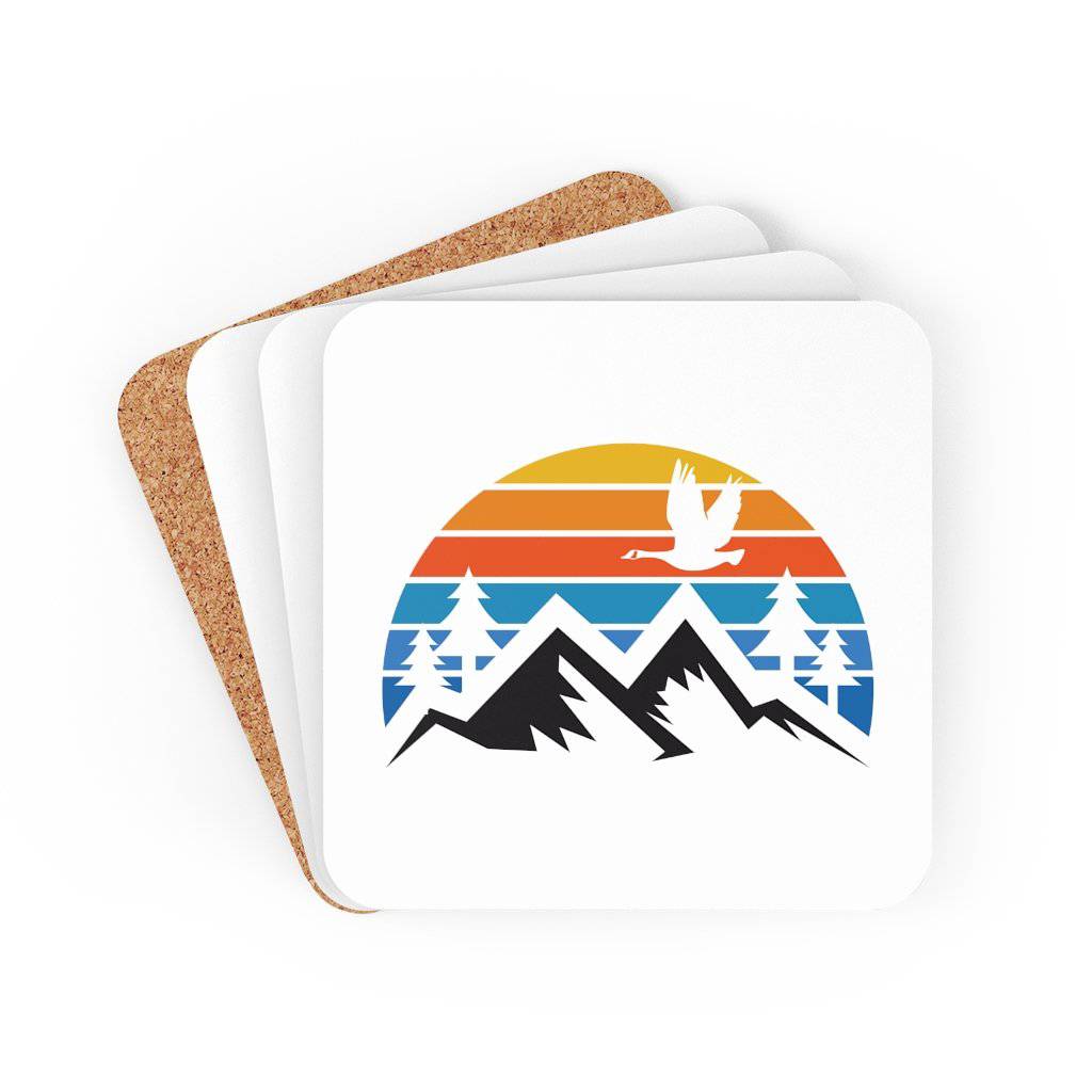 Corkwood Coaster Set - The Grateful Goose