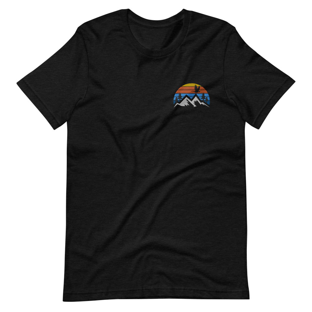 Embroidered Mountain Goose Tee - The Grateful Goose