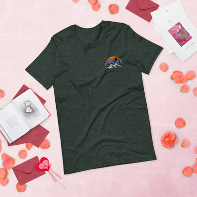 Embroidered Mountain Goose Tee - The Grateful Goose