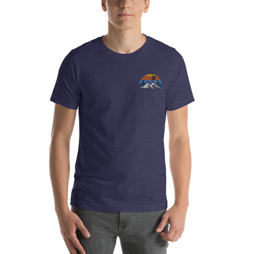 Embroidered Mountain Goose Tee - The Grateful Goose