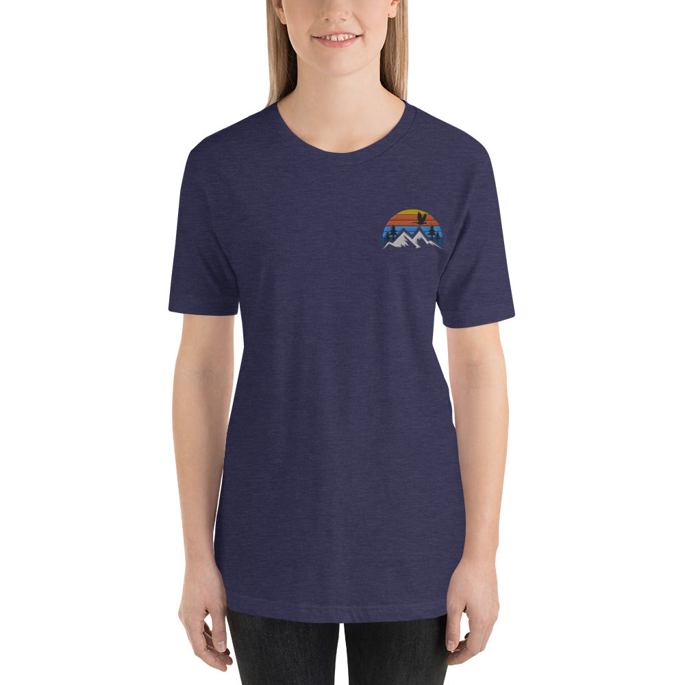 Embroidered Mountain Goose Tee - The Grateful Goose