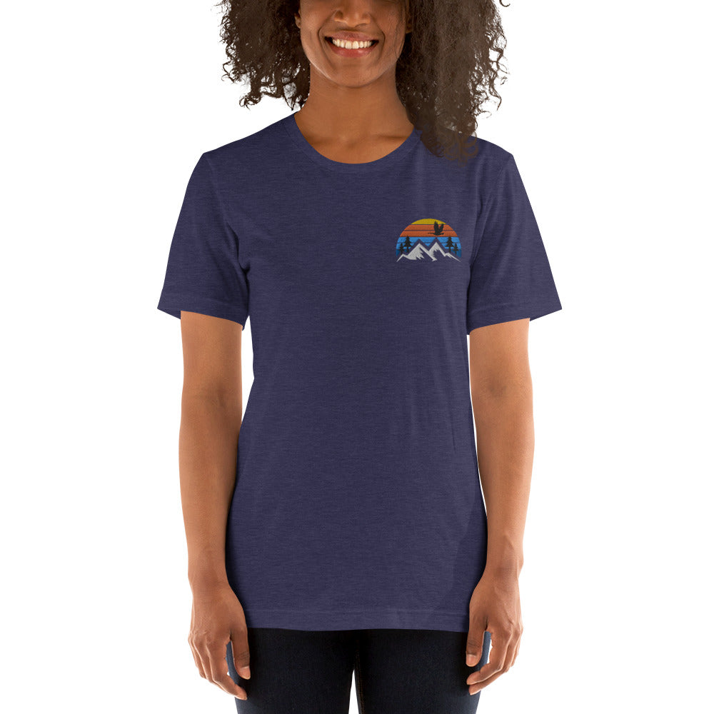 Embroidered Mountain Goose Tee - The Grateful Goose