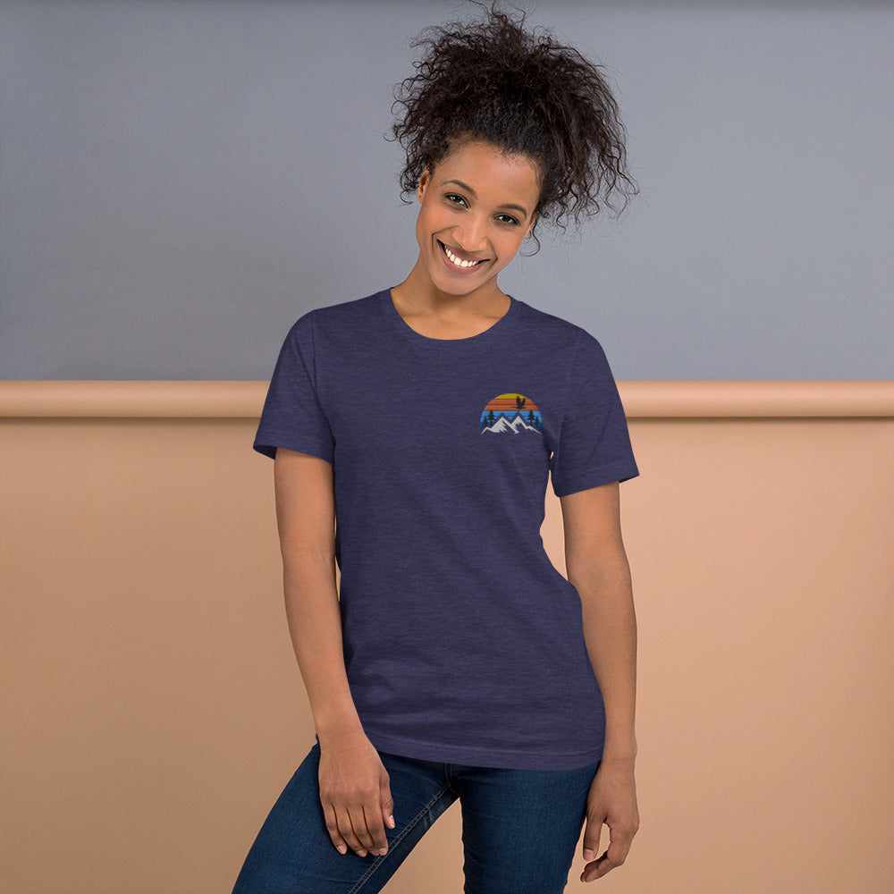 Embroidered Mountain Goose Tee - The Grateful Goose