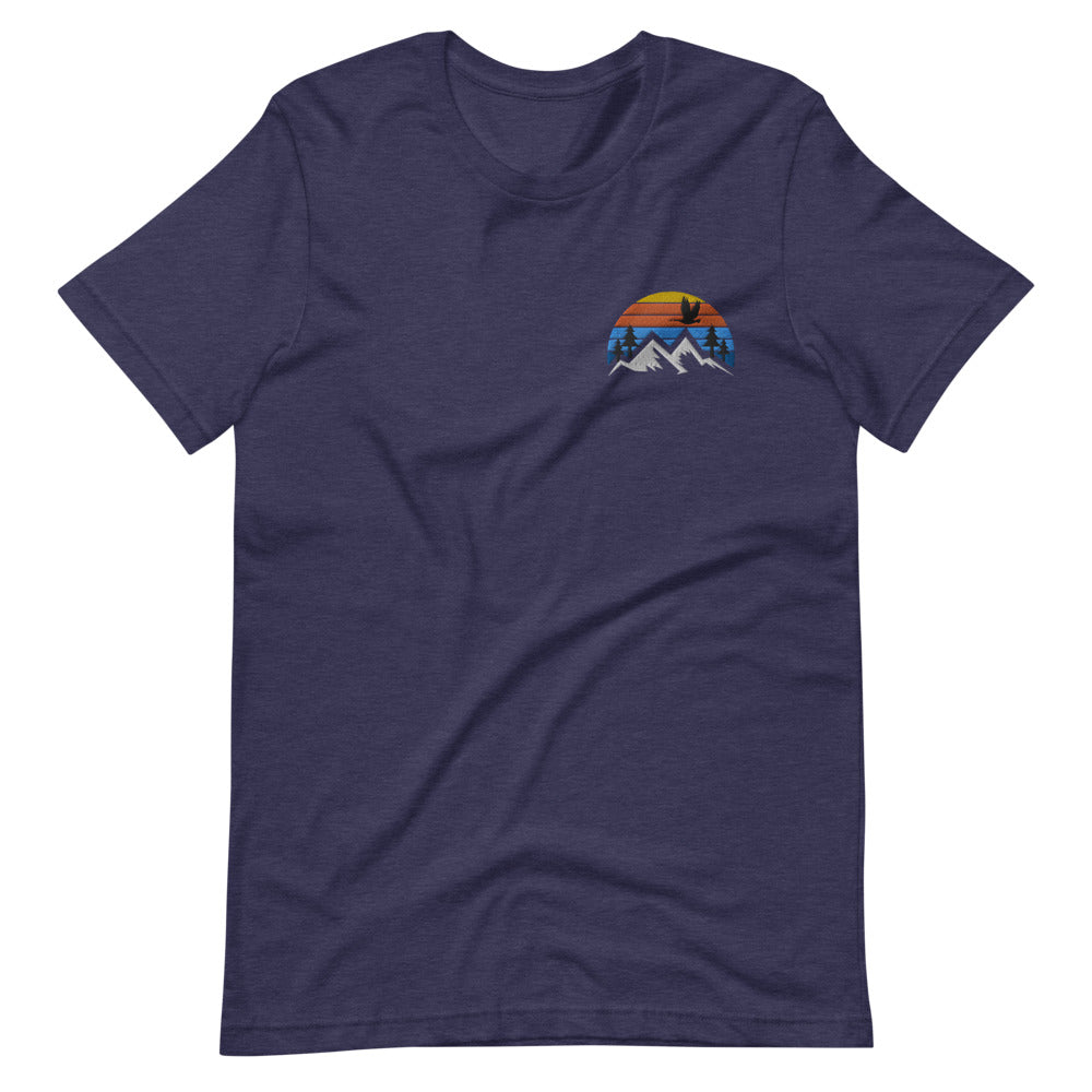 Embroidered Mountain Goose Tee - The Grateful Goose