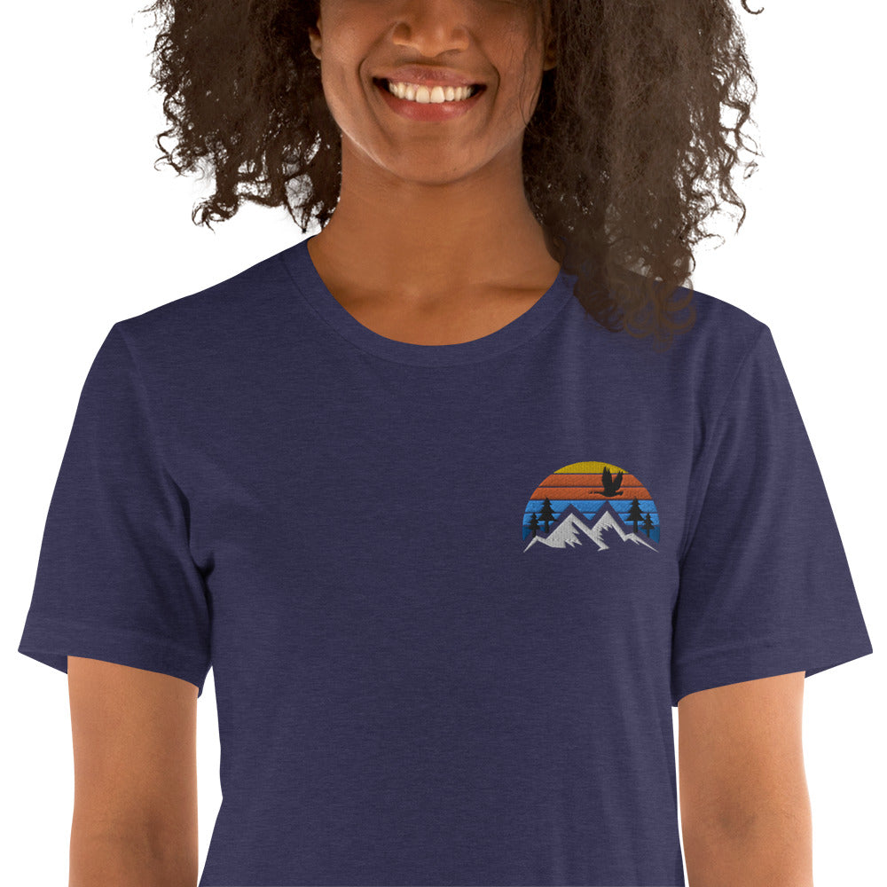 Embroidered Mountain Goose Tee - The Grateful Goose